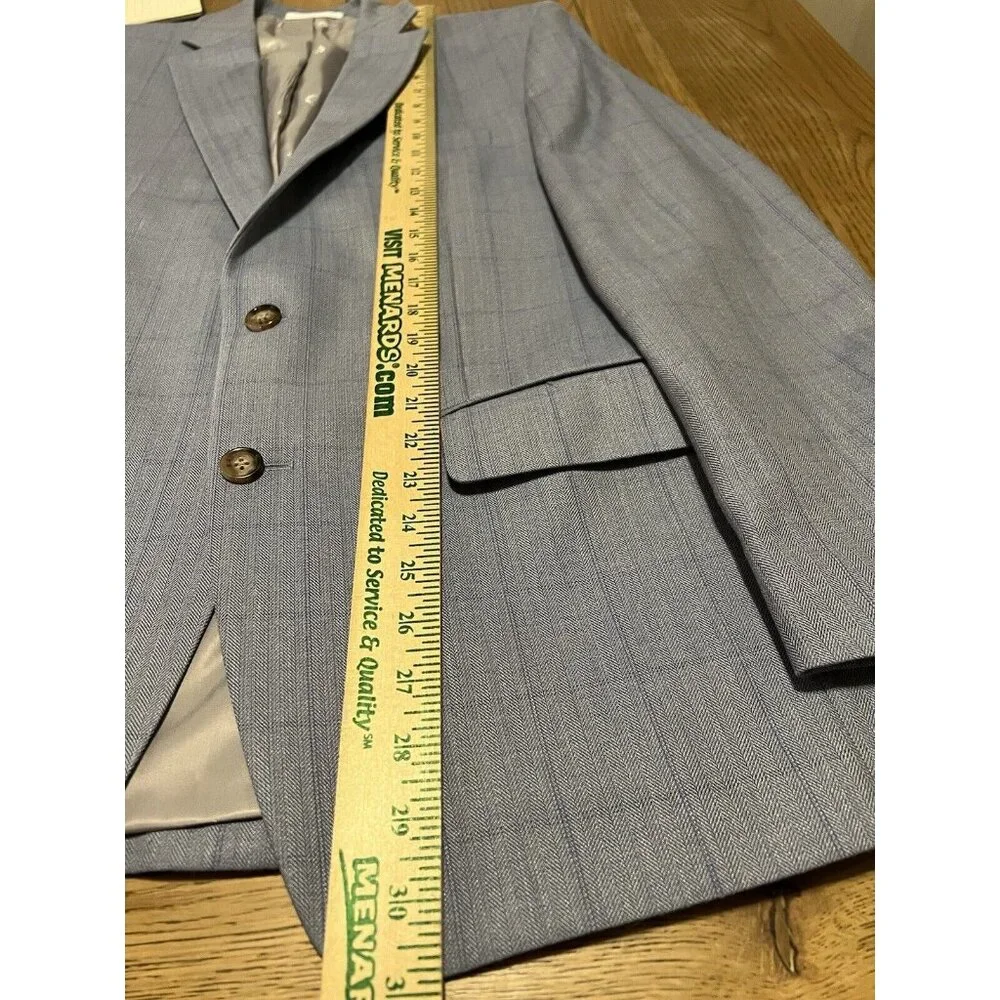 Lauren Ralph Lauren Blazer Men’s 40R‎ Blue Silk Wool Blend Career Classic